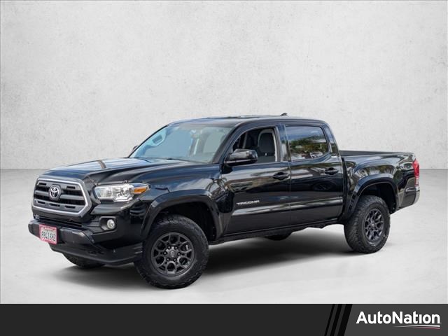 Black 2017 Toyota Tacoma SR5 V6 Double Cab RWD Pickup Truck 4X2 Automatic