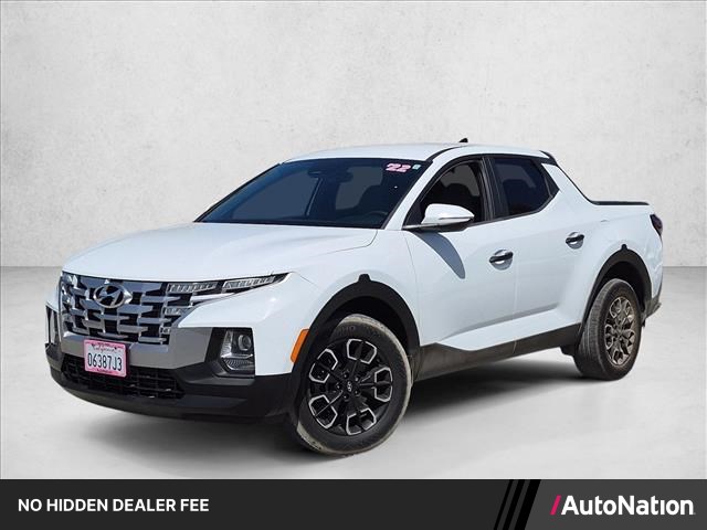Ice White 2022 Hyundai Santa Cruz Pickup Truck All-Wheel Drive Automatic
