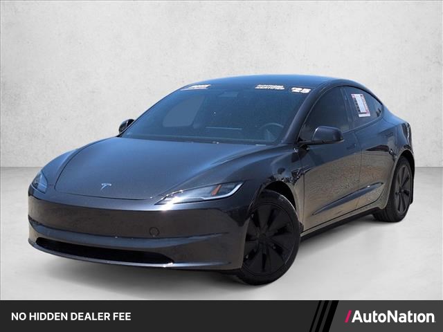 Gray (Stealth Grey) 2025 Tesla Model 3 Long Range AWD Sedan All-Wheel Drive Automatic