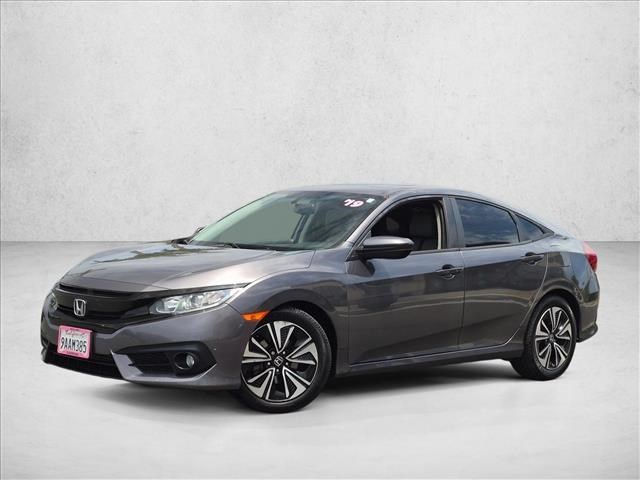 Gray 2018 Honda Civic Sedan Front-Wheel Drive Automatic