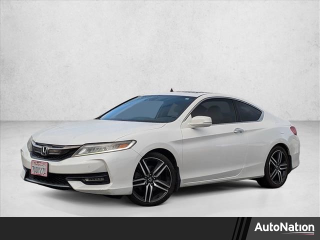 White Orchid Pearl 2016 Honda Accord Coupe Touring Coupe Front-Wheel Drive 6-Speed Automatic