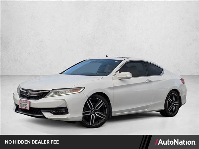 White Orchid Pearl 2016 Honda Accord Coupe Touring Coupe Front-Wheel Drive 6-Speed Automatic
