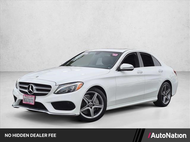 Polar White 2018 Mercedes-Benz C-Class Sedan Rear-Wheel Drive Automatic