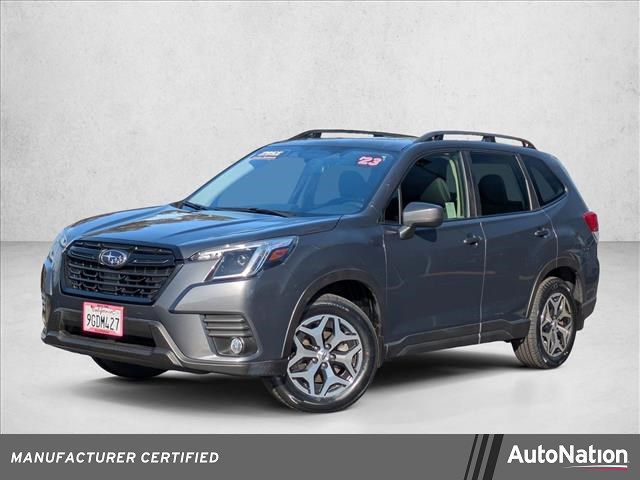 Gray 2023 Subaru Forester Premium Crossover AWD SUV / Crossover All-Wheel Drive Continuously Variable Transmission