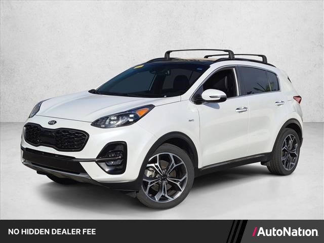 Snow White Pearl 2021 Kia Sportage SUV / Crossover All-Wheel Drive Automatic