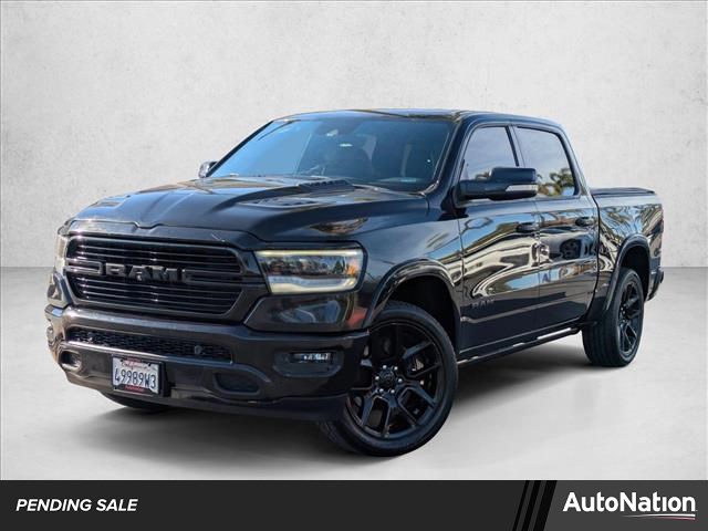 Diamond Black Crystal Pearlcoat 2019 RAM 1500 Laramie Crew Cab RWD Pickup Truck 4X2 8-Speed Automatic