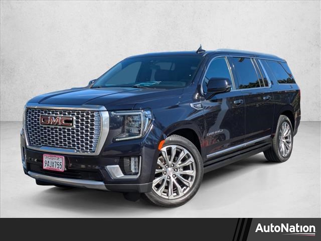 Midnight Blue Metallic 2021 GMC Yukon XL Denali 4WD SUV / Crossover Four-Wheel Drive Automatic