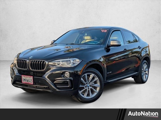 Black 2019 BMW X6 sDrive35i RWD SUV / Crossover Rear-Wheel Drive Automatic