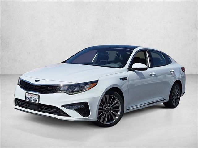 Snow White Pearl 2019 Kia Optima Sedan Front-Wheel Drive Automatic