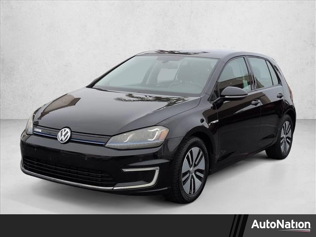 Deep Black Pearl Metallic 2015 Volkswagen e-Golf SEL Premium Hatchback Front-Wheel Drive Automatic