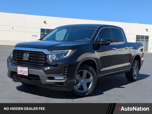 Crystal Black Pearl 2023 Honda Ridgeline Pickup Truck All-Wheel Drive Automatic