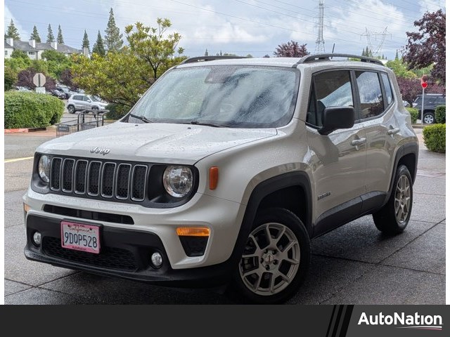 Alpine White Clearcoat 2022 Jeep Renegade Latitude 4WD SUV / Crossover Four-Wheel Drive 9-Speed Automatic