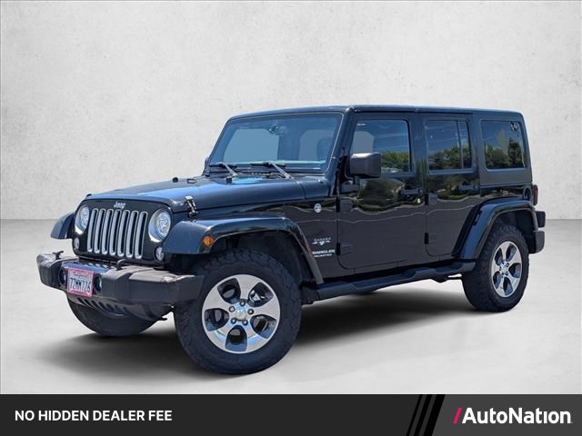 Black Clearcoat 2017 Jeep Wrangler Unlimited Sahara 4WD SUV / Crossover Four-Wheel Drive 5-Speed Automatic