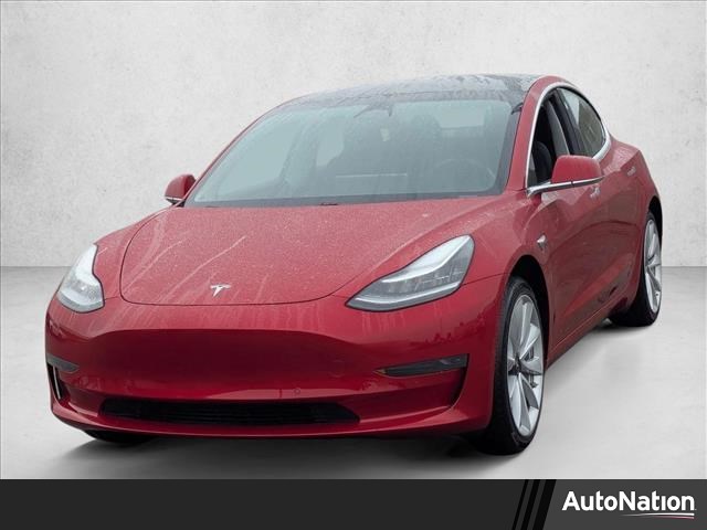 Red 2020 Tesla Model 3 Standard Range Plus RWD Sedan Rear-Wheel Drive Automatic