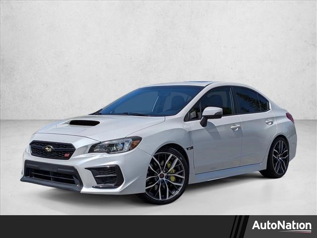 Crystal White Pearl 2020 Subaru WRX STI Limited AWD with Low Profile Spoiler Sedan All-Wheel Drive 6-Speed Manual
