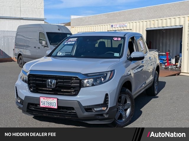 Sonic Gray Pearl 2023 Honda Ridgeline Pickup Truck All-Wheel Drive Automatic