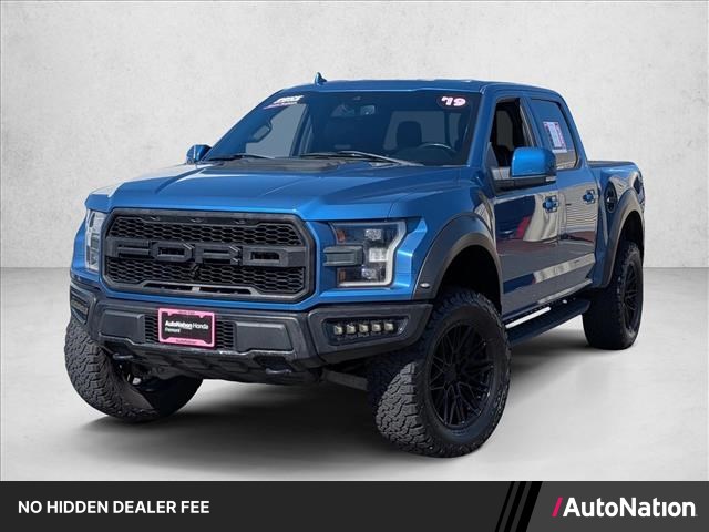 Ford Performance Blue Metallic 2019 Ford F-150 Raptor SuperCrew 4WD Pickup Truck Four-Wheel Drive Automatic