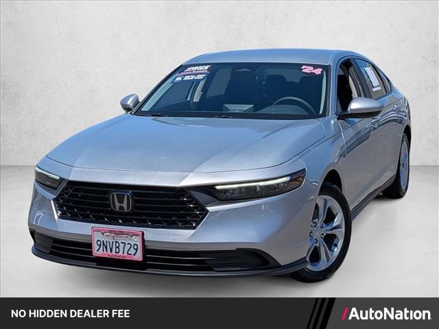 Solar Silver Metallic 2024 Honda Accord Sedan Front-Wheel Drive Continuously Variable Transmission