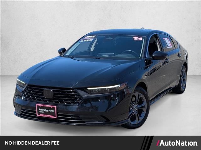 Black 2024 Honda Accord Hybrid Sedan Front-Wheel Drive Automatic