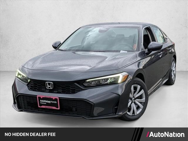 Meteorite Gray Metallic 2026 Honda Civic Sedan Front-Wheel Drive Continuously Variable Transmission