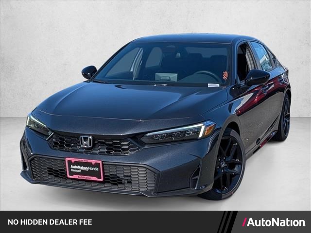 Meteorite Gray Metallic 2026 Honda Civic Sedan Front-Wheel Drive Continuously Variable Transmission