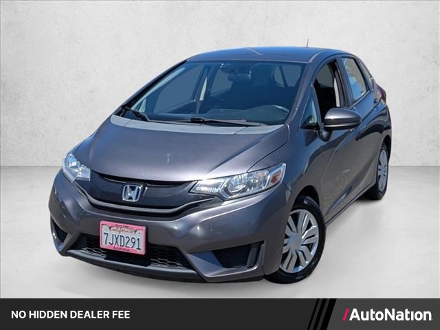 Gray (Modern Steel Metallic) 2015 Honda Fit Hatchback Front-Wheel Drive Automatic