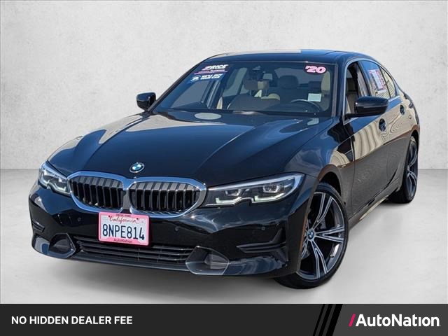 Jet Black 2020 BMW 3 Series Sedan Rear-Wheel Drive Automatic