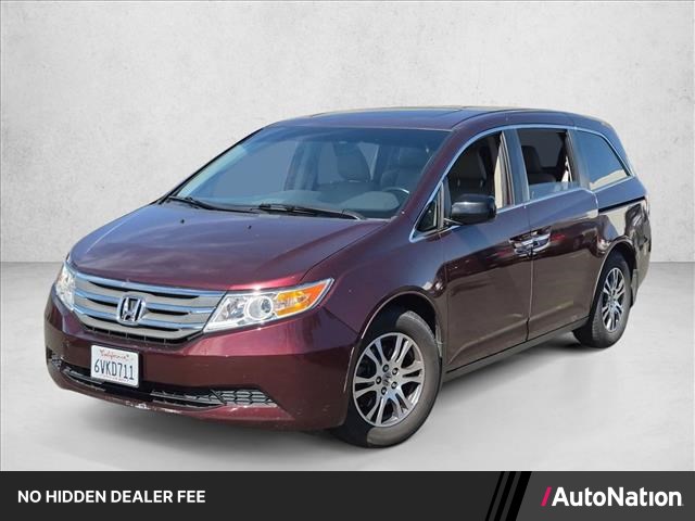 Red 2012 Honda Odyssey Minivan Front-Wheel Drive Automatic