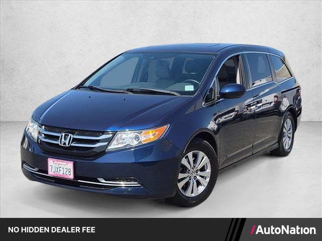 Blue 2015 Honda Odyssey Minivan Front-Wheel Drive Automatic