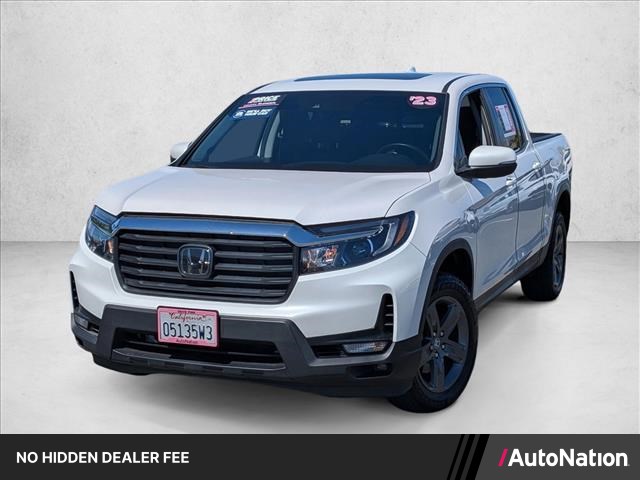 Platinum White Pearl 2023 Honda Ridgeline RTL AWD Pickup Truck All-Wheel Drive Automatic