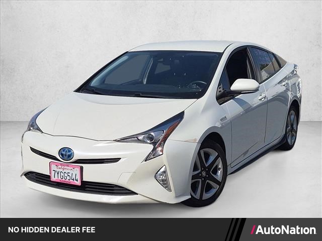 White (Blizzard Pearl) 2017 Toyota Prius Hatchback Front-Wheel Drive Automatic