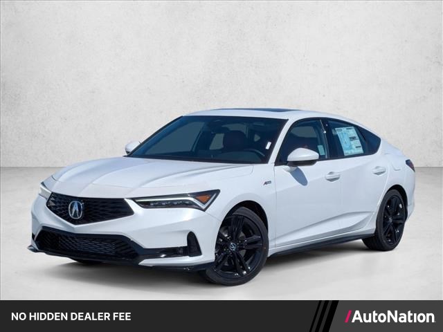 Platinum White Pearl 2026 Acura Integra Sedan Front-Wheel Drive Continuously Variable Transmission