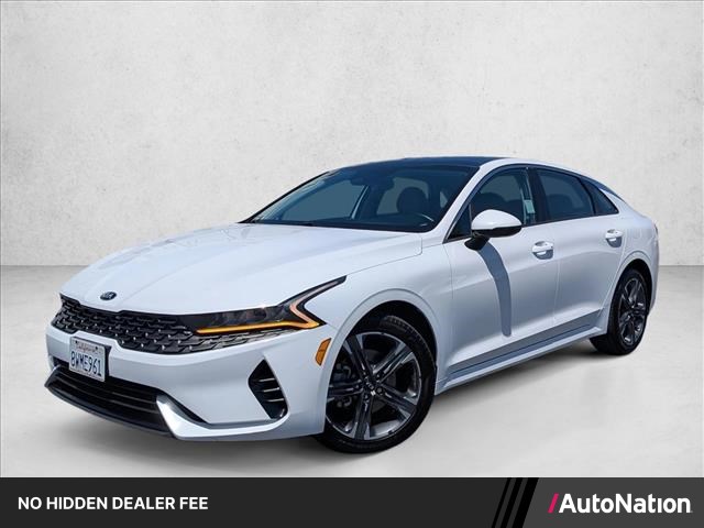 Glacial White Pearl 2021 Kia K5 Sedan Front-Wheel Drive Automatic