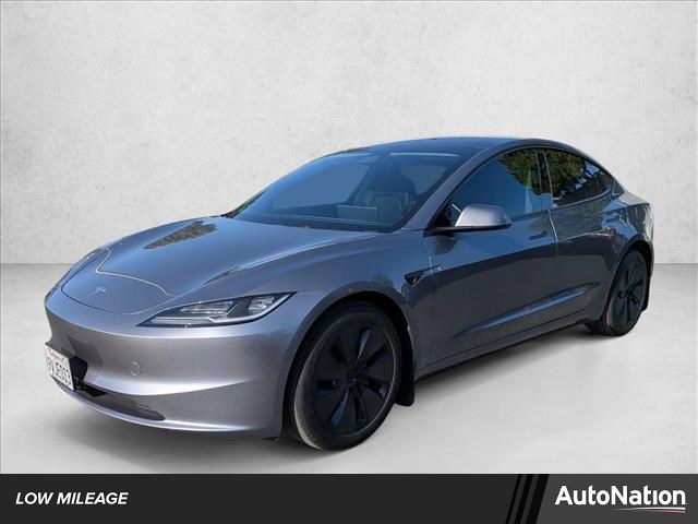 Gray (Stealth Grey) 2025 Tesla Model 3 Long Range AWD Sedan All-Wheel Drive Automatic