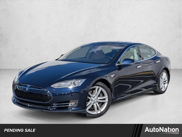 Blue 2014 Tesla Model S 85 RWD Sedan Rear-Wheel Drive Automatic