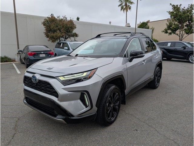 Silver Sky Metallic/Midnight Black Metallic 2024 Toyota RAV4 Hybrid XSE AWD SUV / Crossover All-Wheel Drive Automatic