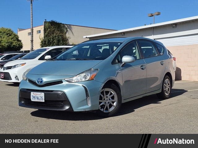 Sea Glass Pearl 2015 Toyota Prius v Wagon Front-Wheel Drive Automatic