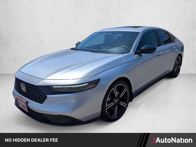 Silver/Gray 2025 Honda Accord Hybrid Sport FWD Sedan Front-Wheel Drive Automatic