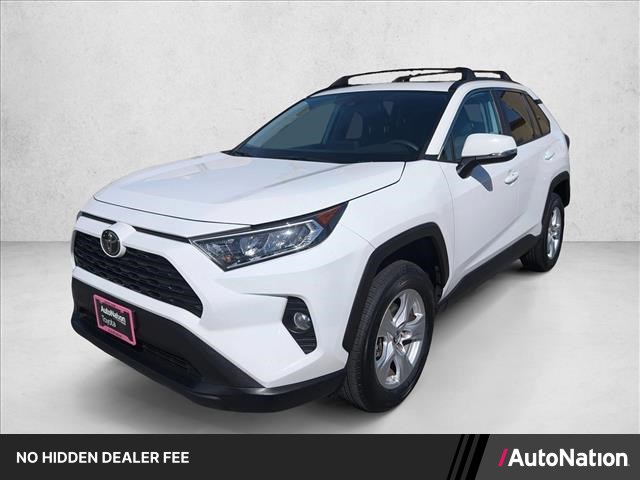 Super White 2020 Toyota RAV4 XLE FWD SUV / Crossover Front-Wheel Drive Automatic