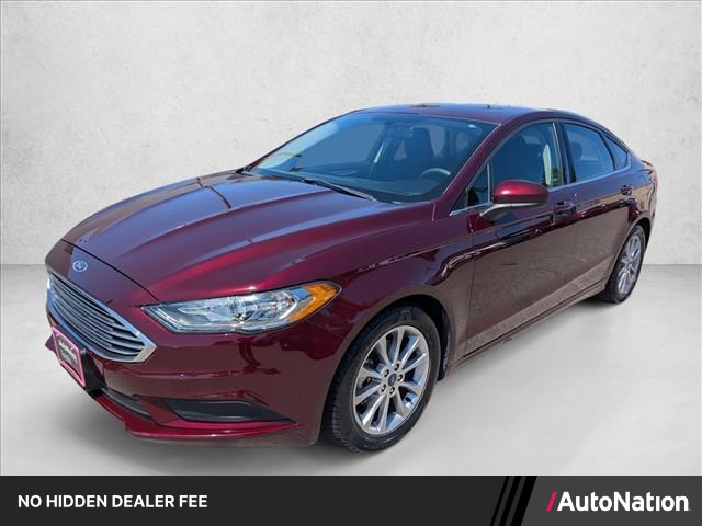 Red (Burgundy Velvet Metallic Tinted Clearcoat) 2017 Ford Fusion Sedan Front-Wheel Drive Automatic