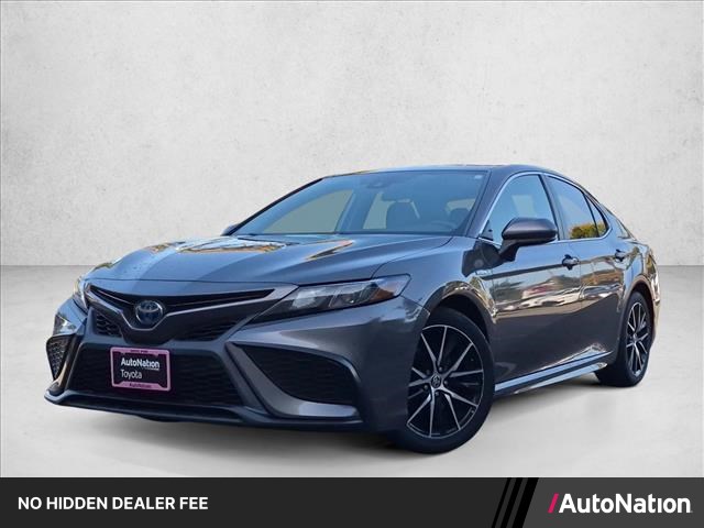 Predawn Gray Mica 2021 Toyota Camry Hybrid Sedan Front-Wheel Drive Automatic