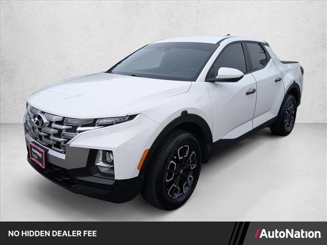 Atlas White 2023 Hyundai Santa Cruz SE Crew Cab FWD Pickup Truck Front-Wheel Drive Automatic