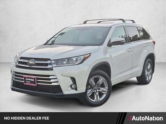 White (Blizzard Pearl) 2019 Toyota Highlander SUV / Crossover All-Wheel Drive Automatic