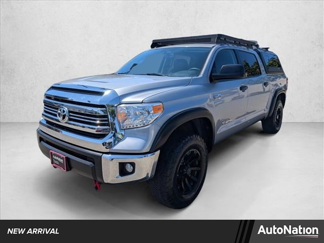 Silver Sky Metallic 2017 Toyota Tundra SR5 CrewMax 5.7L 4WD Pickup Truck Four-Wheel Drive Automatic
