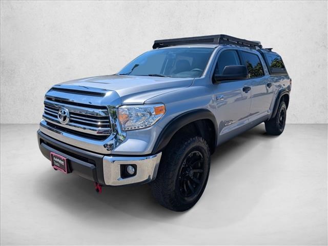 Silver Sky Metallic 2017 Toyota Tundra SR5 CrewMax 5.7L 4WD Pickup Truck Four-Wheel Drive Automatic