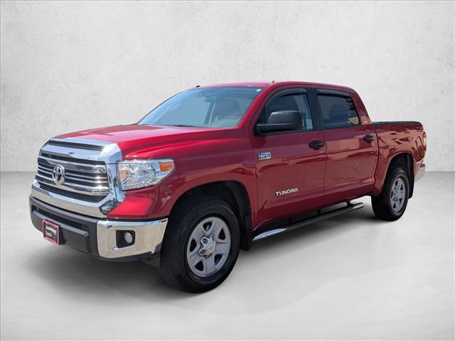 Barcelona Red Metallic 2017 Toyota Tundra SR5 CrewMax 5.7L Pickup Truck 4X2 Automatic