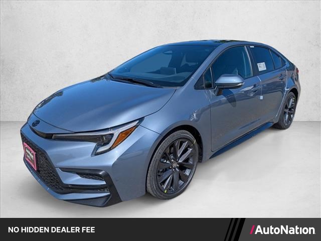 Celestite/Midnight Black Metallic 2026 Toyota Corolla Sedan Front-Wheel Drive Continuously Variable Transmission