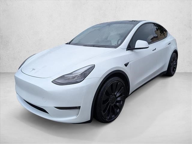 White 2022 Tesla Model Y Performance AWD SUV / Crossover All-Wheel Drive Automatic