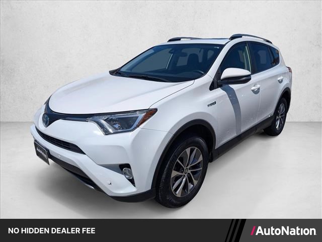 Super White 2018 Toyota RAV4 Hybrid XLE AWD SUV / Crossover All-Wheel Drive Automatic