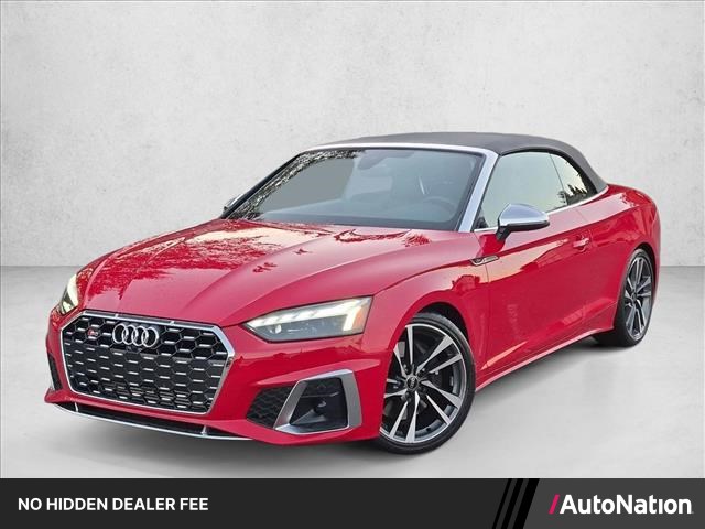 Red 2022 Audi S5 Convertible All-Wheel Drive Automatic